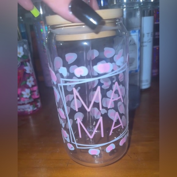 ‘MAMA’ glass coffee cup - Picture 1 of 2